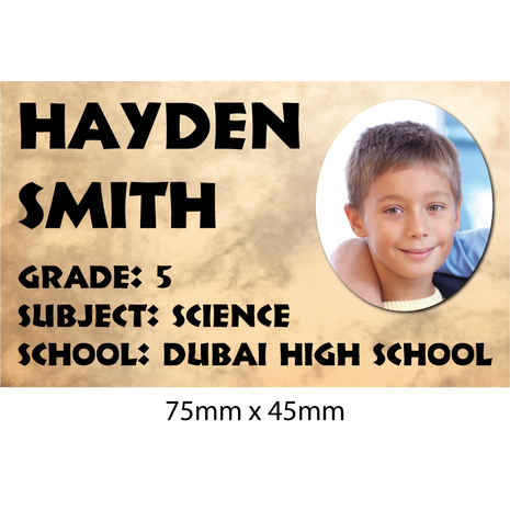 Personalised School Book Label PS BL 0219