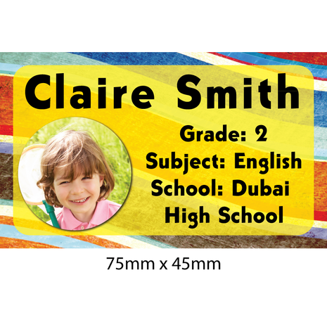 Personalised School Book Label PS BL 0230