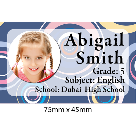 Personalised School Book Label PS BL 0233