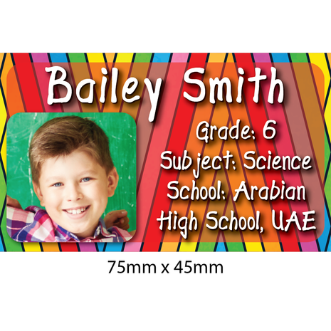 Personalised School Book Label PS BL 0244