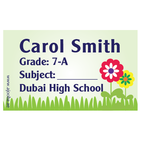 40 Personalised School Label 0261