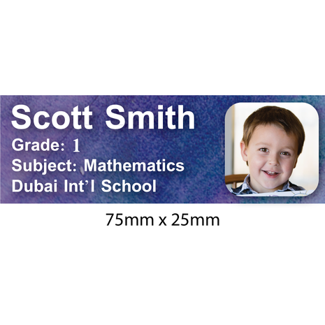 Personalised School Book Label Small PS BLS 0002