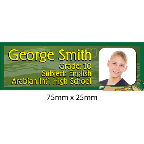 Personalised School Book Label Small PS BLS 0018