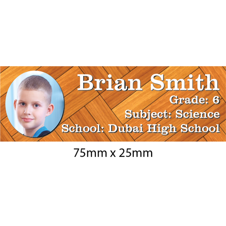 Personalised School Book Label Small PS BLS 0040