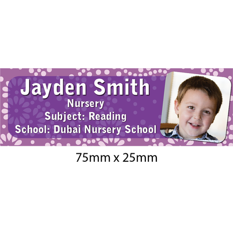 Personalised School Book Label Small PS BLS 0062