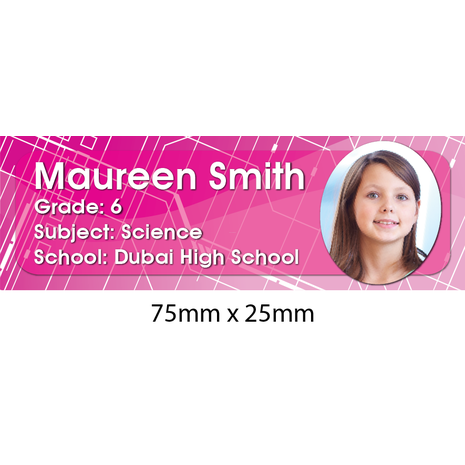 Personalised School Book Label Small PS BLS 0067