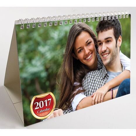 Pictorial Desk Calendar With 4 Pictures