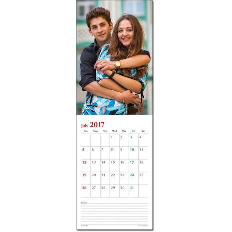 Portrait Wall Calendar with 14 Pictures