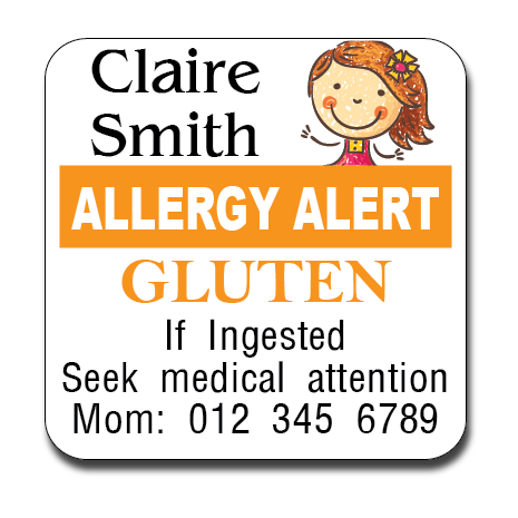 Allergy Label ST AL G 002