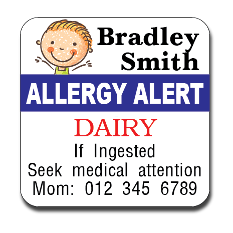 Allergy Label ST AL G 013