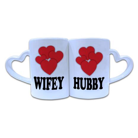 Valentine Couple Mug Heart Shape 019