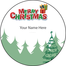 Personalised Christmas Gift Sticker -026- Waterproof Labels x Pack of 24 