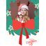 5x7 Flat Personalised Christmas Greeting Cards -041
