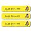 Happy Giraffe-Pack of 30 Large waterproof labels