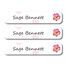 Wild Orchid Flower-Pack of 30 Large waterproof labels