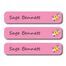 Pink Smiley-Pack of 30 Large waterproof labels