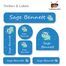 Smiling Hippo-Value Pack of 111 labels