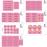 Pink Smiley-Value Pack of 111 labels