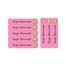 Pink Smiley-Pack of 30 Large waterproof labels