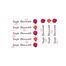 Red Rose-Pack of 30 Large waterproof labels