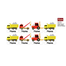 Heavy-Duty Truck -Pack of 12