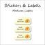 Turning Flower-Pack of 30 Classic Waterproof Labels