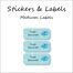 Shy Shark-Pack of 30 Classic Waterproof Labels