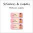 Tiara Giraffe-Pack of 30 Classic Waterproof Labels