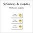 Sheep in Glasses-Pack of 30 Classic Waterproof Labels