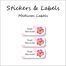 Wild Orchid Flower-Pack of 30 Classic Waterproof Labels