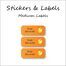 Dancing Chicken-Pack of 30 Classic Waterproof Labels