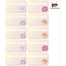 Dessert Rose-Pack of 40 Book Labels