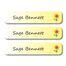 Vintage Flower-Pack of 30 Pencil Waterproof Labels
