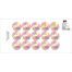 Rainbow-Pack of 50 Round Waterproof Labels