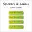 Adorable Squirrel-Pack of 30 Small Waterproof Labels