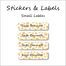 Autumn Flowers-Pack of 30 Small Waterproof Labels