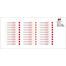 Red Rose-Pack of 30 Small Waterproof Labels