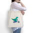 Ajooba Canvas Bag-Bicycle Dinosur