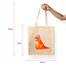 Ajooba Canvas Bag-Poor Dino