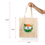 Ajooba Canvas Bag-Indian Falg with Flowers