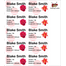 Red Rose-Pack of 40 Book Labels