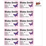 Blue Butterfly-Pack of 40 Book Labels