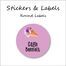 Ice Cream-Pack of 50 Round Waterproof Labels