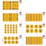 Ajooba - Football-Gold Personalized Labels -Value pack of 108 labels