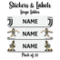 Ajooba - Football- White04 Personalized Labels -Value pack of 108 labels