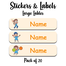 Ajooba - Cricket Light Orange01 Personalized Labels -Value pack of 108 labels
