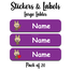 Ajooba - Smilling Doll04 Purple01 Personalized Labels -Value pack of 108 labels