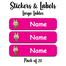 Ajooba - Smilling Doll Hot Pink Personalized Labels -Value pack of 108 labels