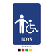 Waterproof Sticker Toilet Signs Labels- For Boys