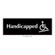 Waterproof Sticker Toilet Signs Labels- Handicapped